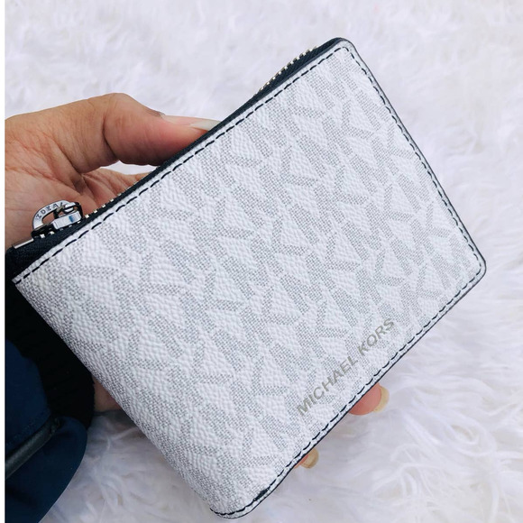 Michael Kors Other - Michael Kors Men Wallet White Bright With Zipper Around